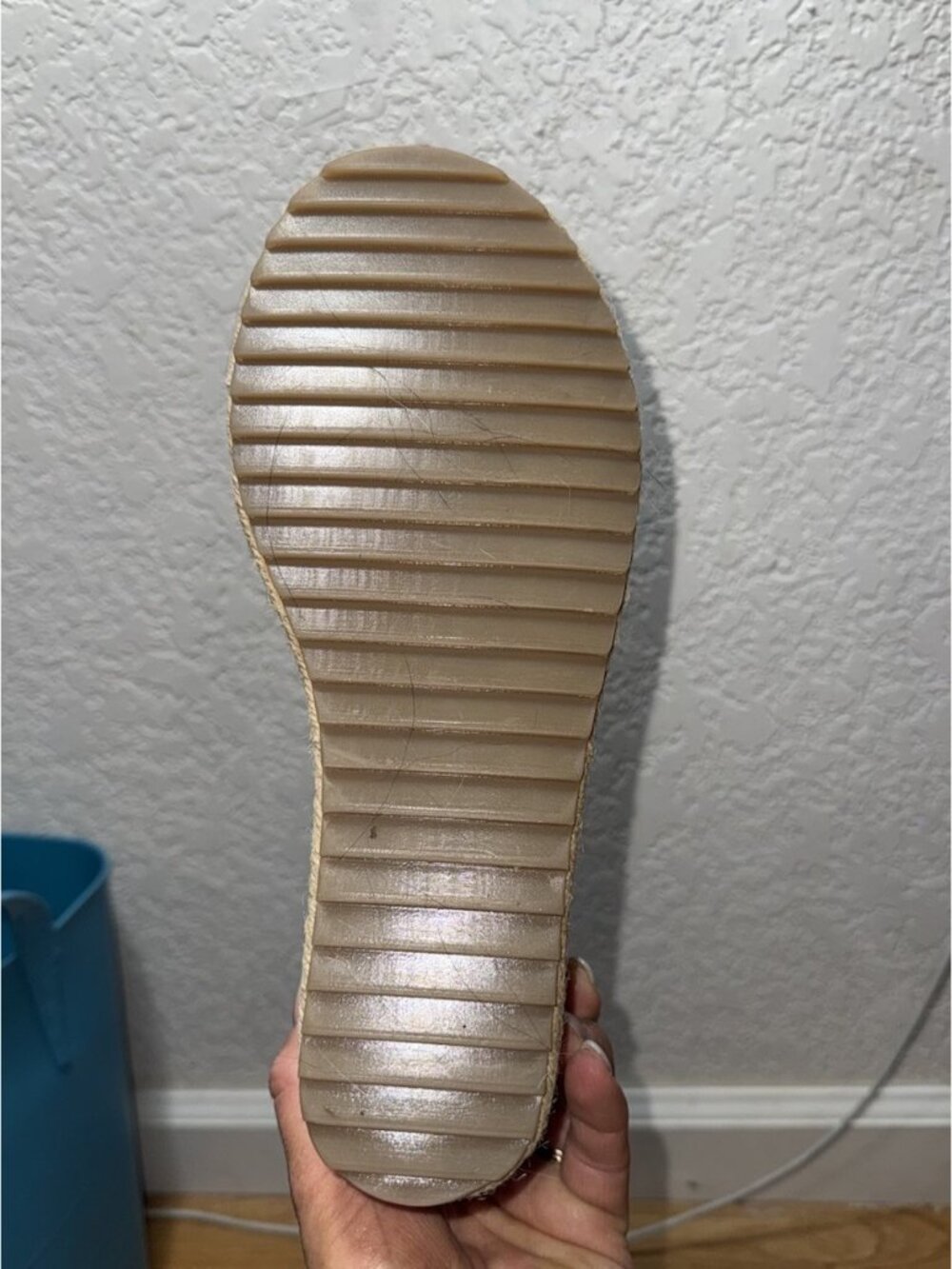 Joie Tan Camel Suede Espadrille Wedge Sandals Platform Slides Size 7.5 NEW - Picture 5 of 8